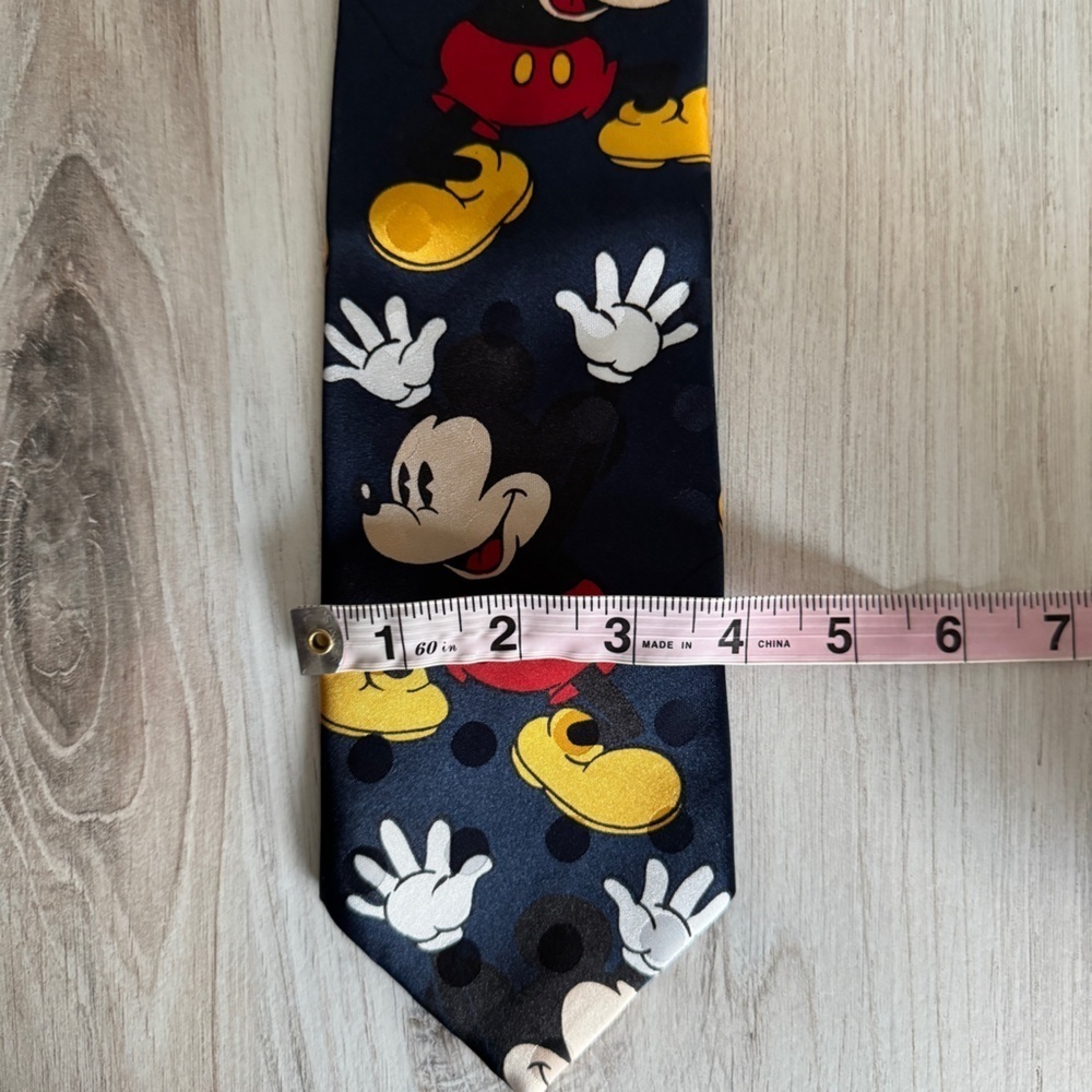 Vintage Disney Mickey Mouse Tie | Rudy Cervantes Los Angeles | 59” Novelty Tie - Picture 5 of 10